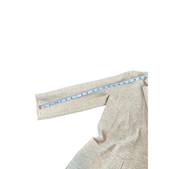 J.Crew Sophie Gray Cotton Lightweight Open Front Sweater Blazer Size Small - Picture 8 of 9